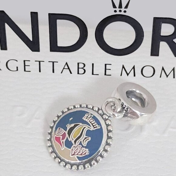 Pandora Hawaii Exclusive Maui Fish Dangle Charm Exclusive Travel Pendant - Picture 1 of 8